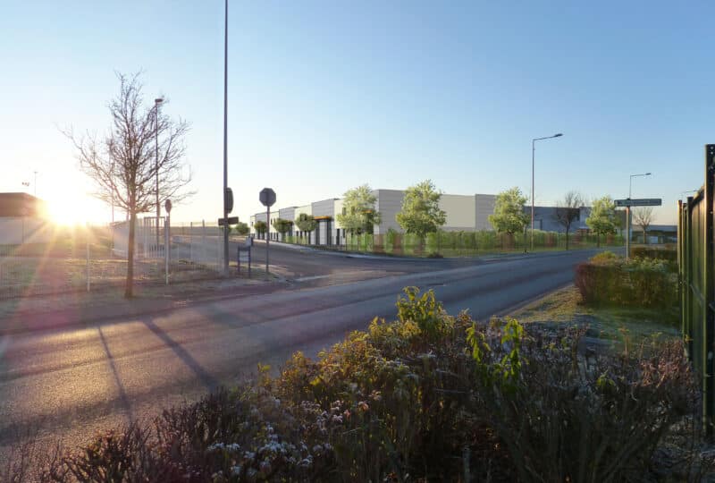 Bâtiment en cours de construction : 9 lots de 200 à 400 m²  à louer à Ennery-Flévy . Livraison prévisionnelle : 1er trimestre 2024.