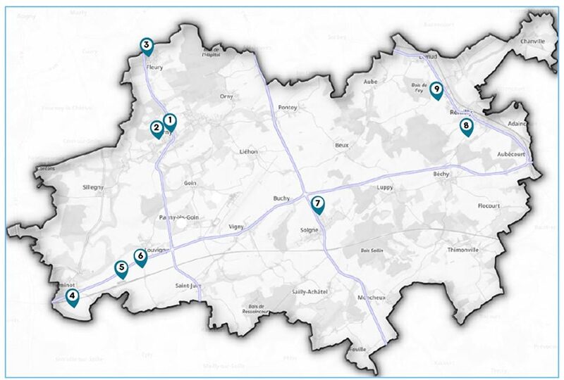 SUD MESSIN : 9 zones d'activités économiques