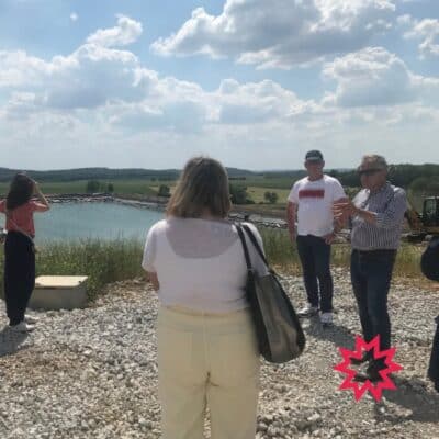 Visite du site en construction de la société ECOVEGETAL à Bouzonville