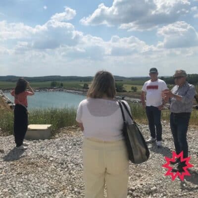 Visite du site en construction de la société ECOVEGETAL