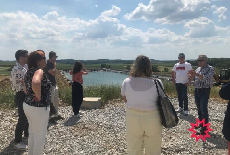 Visite du site en construction de la société ECOVEGETAL