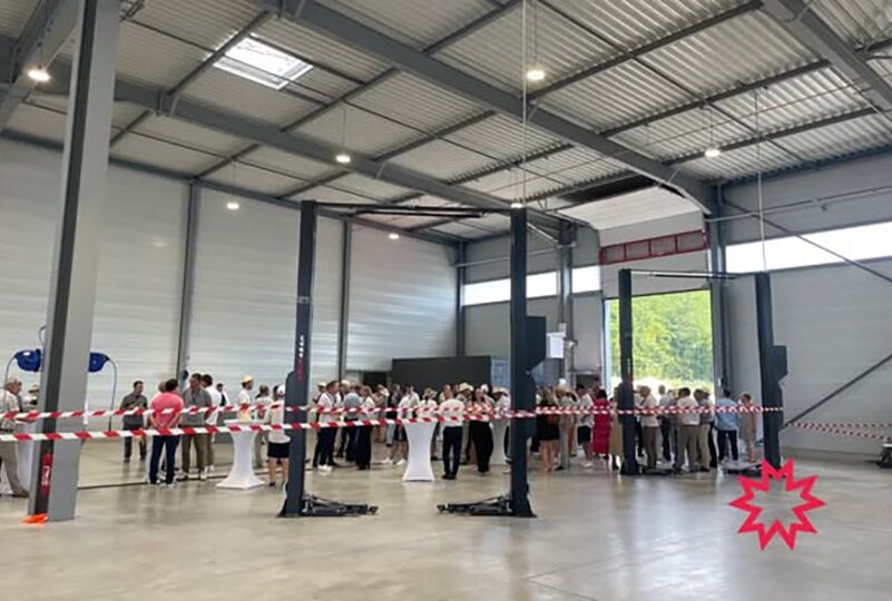 Inauguration de la plateforme de logistique automobile TEA Moselle à Réding