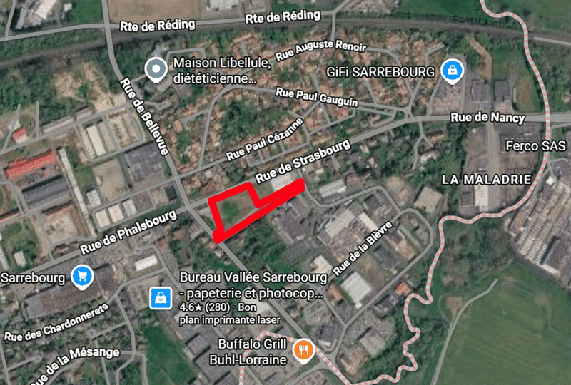 Sarrebourg : 9 567 m² de foncier d'activité à vendre