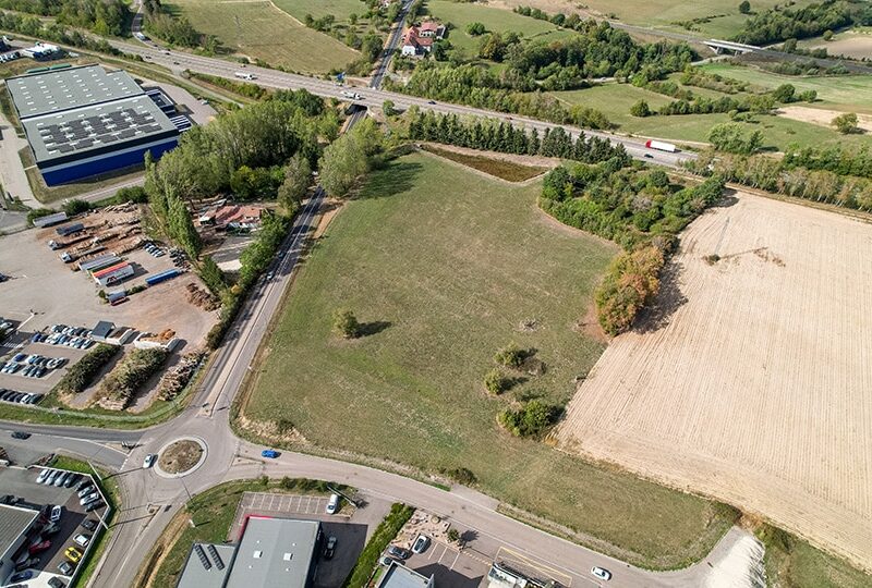 Zone d'activités Maisons Rouges à Phalsbourg : parcelle de l'arbre vert